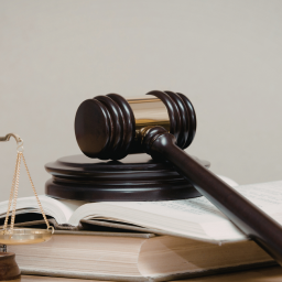 Marteau de justice et livre illustrant la réglementation du CBD en France