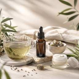 Produits CBD HUSH avec huile, infusion, gummies et crème pour le bien-être et la détente naturelle